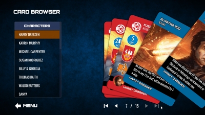 Screen ze hry The Dresden Files Cooperative Card Game