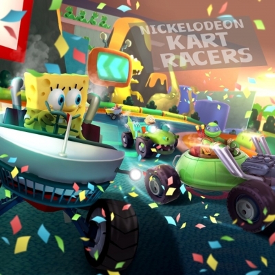 Artwork ke he Nickelodeon Kart Racers