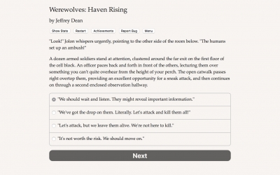 Screen ze hry Werewolves: Haven Rising