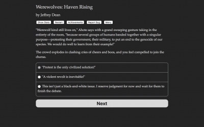 Screen ze hry Werewolves: Haven Rising