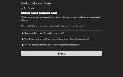 Screen ze hry The Last Monster Master
