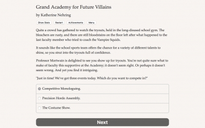 Screen ze hry Grand Academy for Future Villains