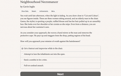 Screen ze hry Neighbourhood Necromancer