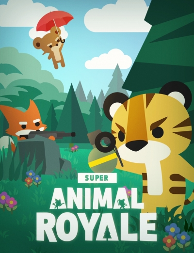 Artwork ke he Super Animal Royale