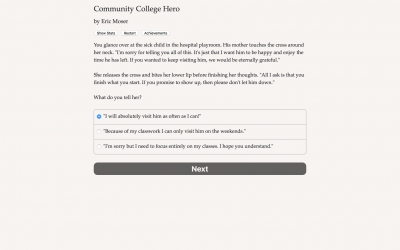 Screen ze hry Community College Hero: Trial by Fire