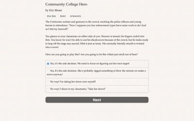 Screen ze hry Community College Hero: Trial by Fire