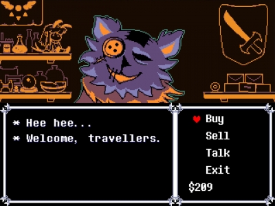 Screen ze hry Deltarune