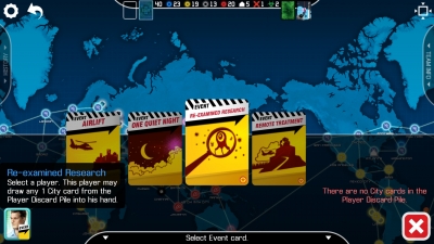 Screen ze hry Pandemic: The Board Game