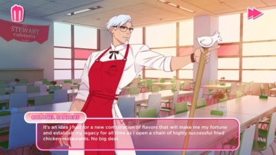 Screen ze hry I Love You, Colonel Sanders! A Finger Lickin Good Dating Simulator