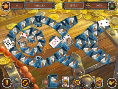 Screen ze hry Solitaire Legend of the Pirates