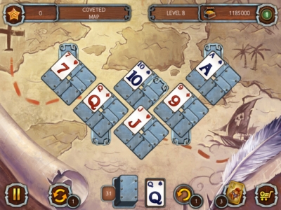 Screen ze hry Solitaire Legend of the Pirates