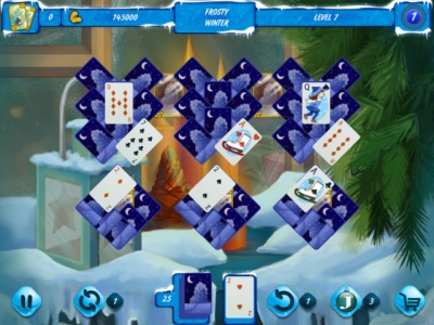 Screen ze hry Solitaire Jack Frost: Winter Adventures