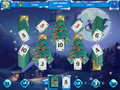 Screen ze hry Solitaire Jack Frost: Winter Adventures