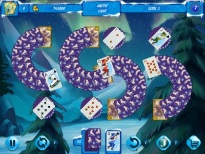 Screen ze hry Solitaire Jack Frost: Winter Adventures