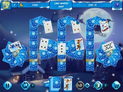 Screen ze hry Solitaire Jack Frost: Winter Adventures 2