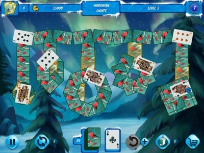 Screen ze hry Solitaire Jack Frost: Winter Adventures 2