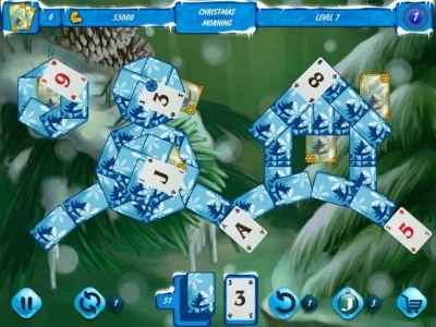 Screen ze hry Solitaire Jack Frost: Winter Adventures 2