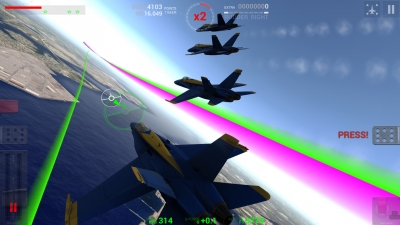 Screen ze hry Blue Angels Aerobatic Flight Simulator