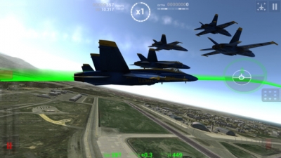 Screen ze hry Blue Angels Aerobatic Flight Simulator