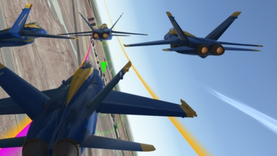 Screen ze hry Blue Angels Aerobatic Flight Simulator