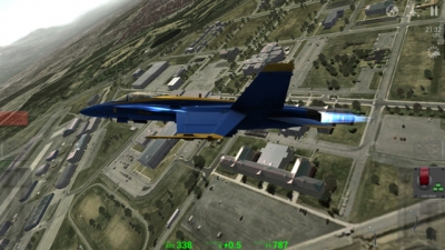 Screen ze hry Blue Angels Aerobatic Flight Simulator