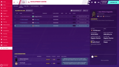 Screen ze hry Football Manager 2020