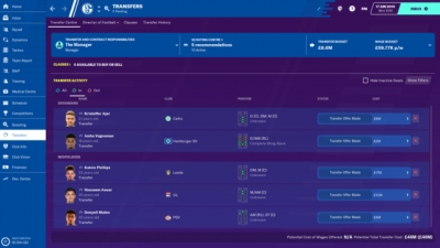 Screen ze hry Football Manager 2020