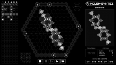 Screen ze hry MOLEK-SYNTEZ