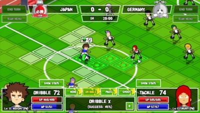 Screen ze hry Ganbare Super Strikers