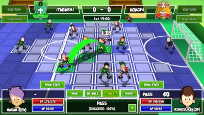 Screen ze hry Ganbare Super Strikers