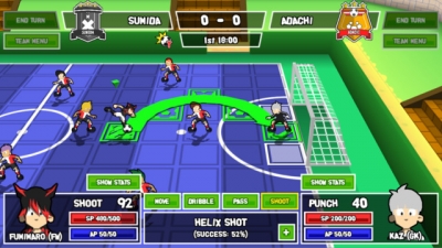 Screen ze hry Ganbare Super Strikers