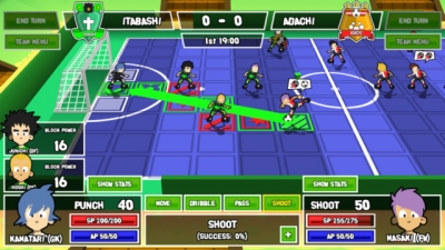 Screen ze hry Ganbare Super Strikers