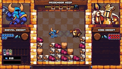 Screen ze hry Shovel Knight Pocket Dungeon