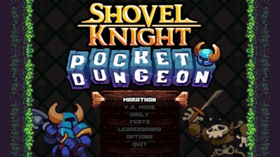 Screen ze hry Shovel Knight Pocket Dungeon