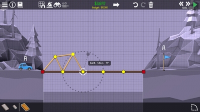 Screen ze hry Poly Bridge 2