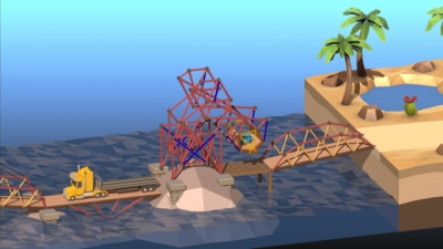 Screen ze hry Poly Bridge 2