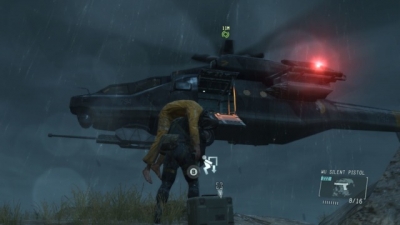 Screen ze hry Metal Gear Solid V: Ground Zeroes