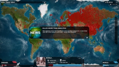 Screen ze hry Plague Inc: Evolved