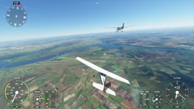 Screen ze hry Microsoft Flight Simulator