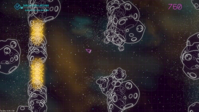 Screen ze hry Asteroids Recharged