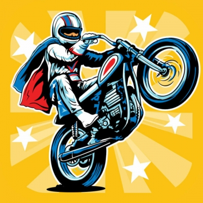 Artwork ke he Evel Knievel