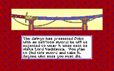 Screen ze hry Sword of the Samurai