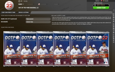 Screen ze hry Out of the Park Baseball 22