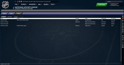 Screen ze hry Franchise Hockey Manager 7