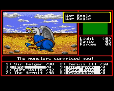 Screen ze hry Might and Magic II: Gates to Another World