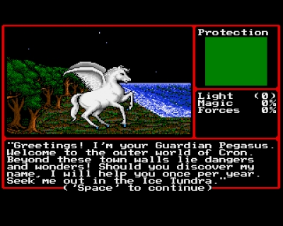 Screen ze hry Might and Magic II: Gates to Another World