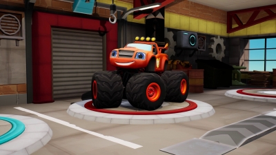 Screen ze hry Blaze and the Monster Machines: Axle City Racers
