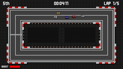 Screen ze hry Retro Pixel Racers