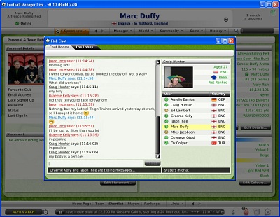 Screen Football Manager Live