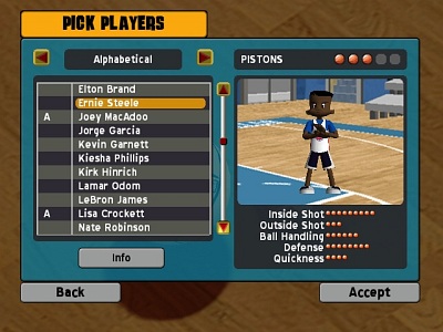 Screen Backyard Basketball 2007